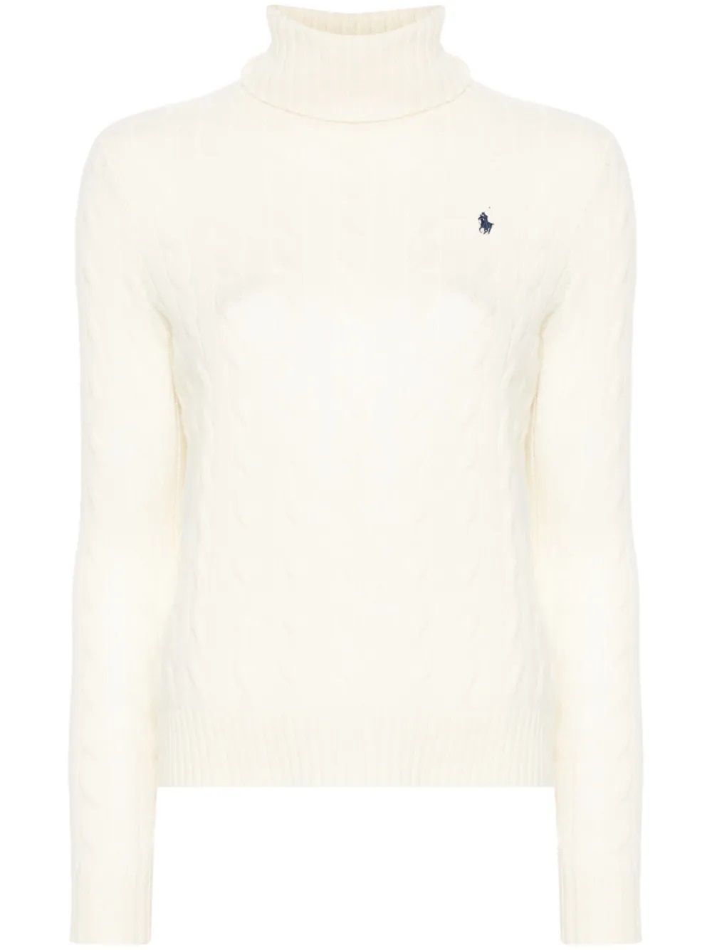 Ralph Lauren Knitwear for woman WOOLCASHMERE CABLE TURTLENECK SWEATER