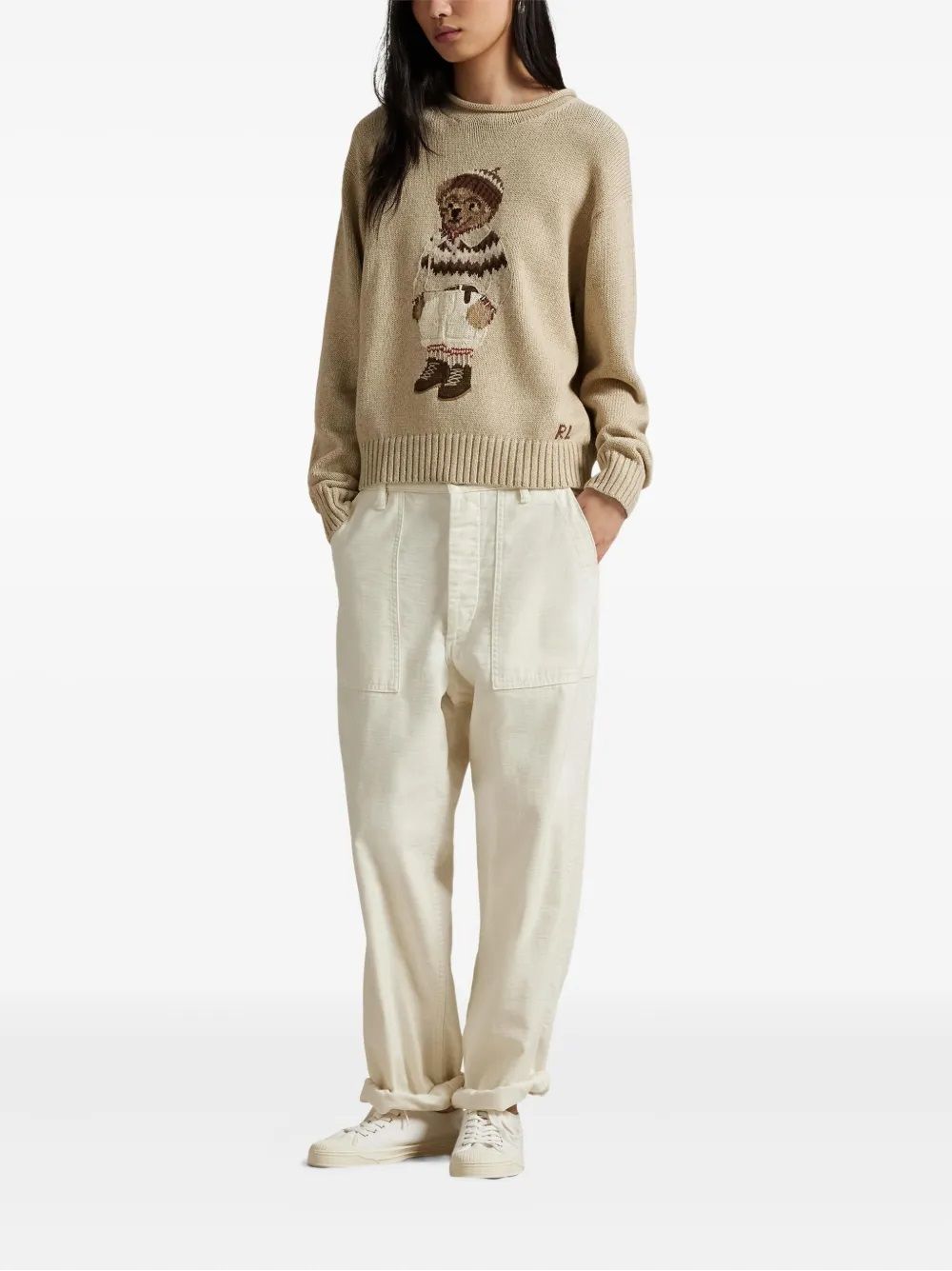 RALPH LAUREN knitwear for woman POLO BEAR ROLLNECK SWEATER