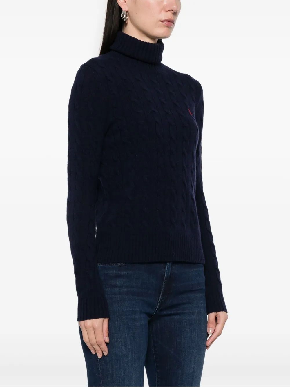 Ralph Lauren Knitwear for woman WOOLCASHMERE CABLE TURTLENECK SWEATER