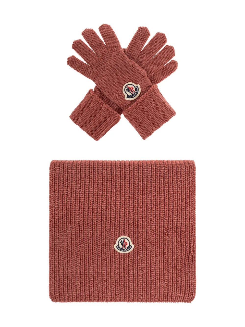 Moncler Kids Set: Scarf & Gloves SET SCIARPA E GUANTO TRICOT