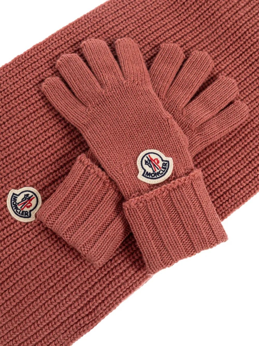 Moncler Kids Set: Scarf & Gloves SET SCIARPA E GUANTO TRICOT