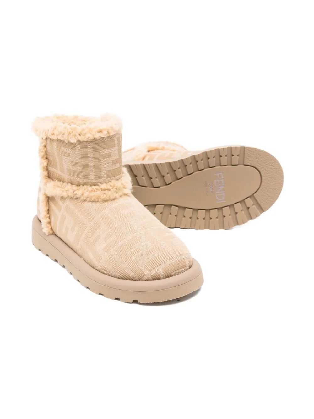 FENDI KIDS bootie BOOTIE TESSUTO JACQUARD FF