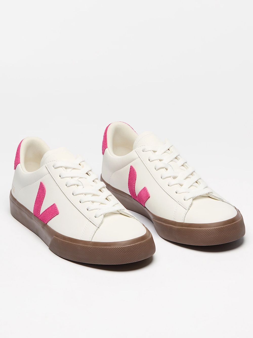 VEJA CP0521178 White Pink Sneakers Minimal elegance with a touch of color