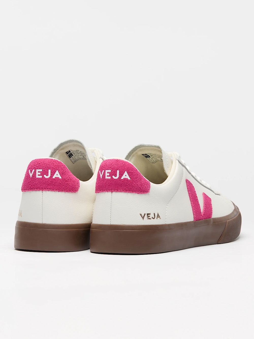 VEJA CP0521178 White Pink Sneakers Minimal elegance with a touch of color