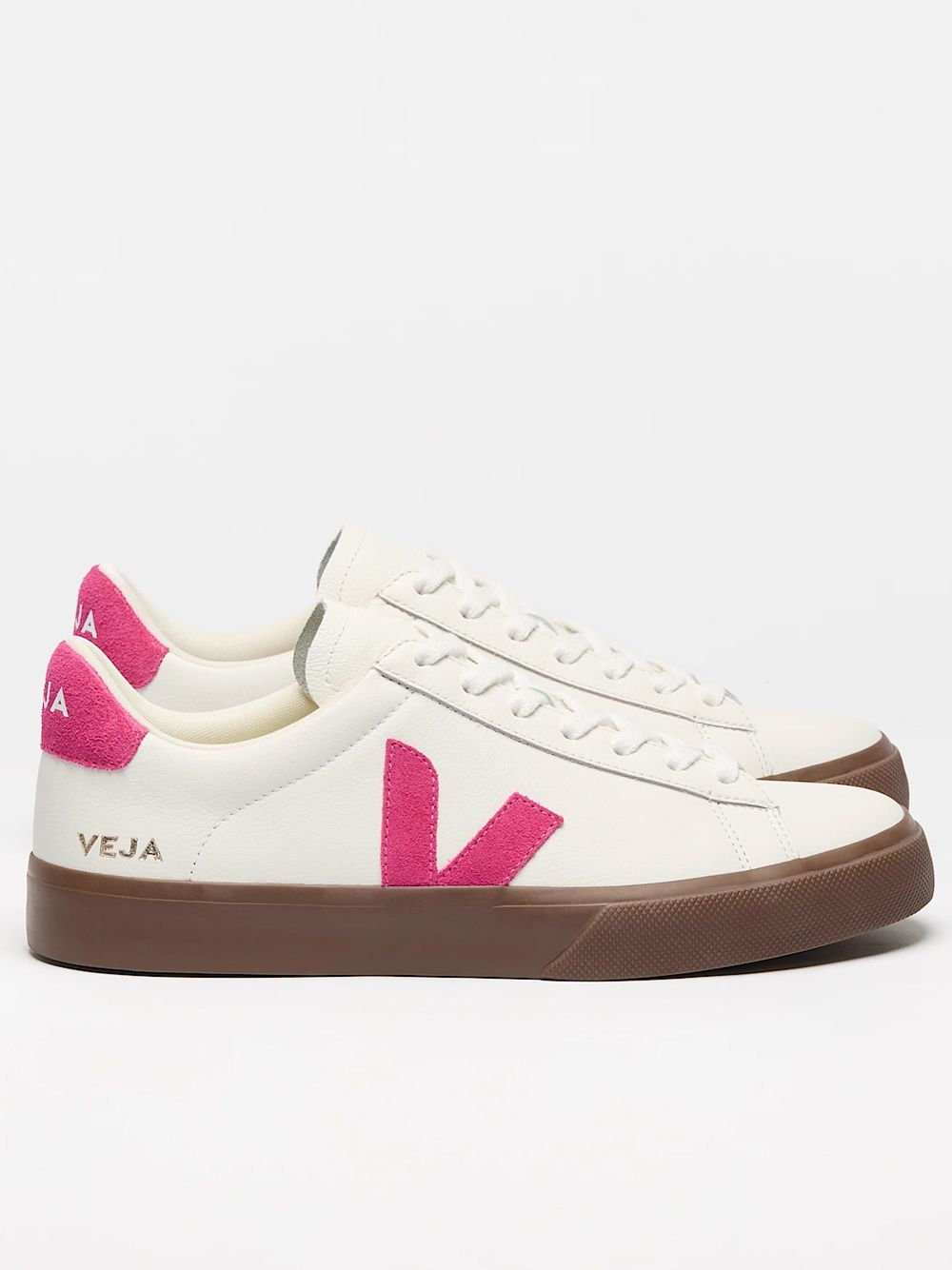 VEJA CP0521178 White Pink Sneakers Minimal elegance with a touch of color