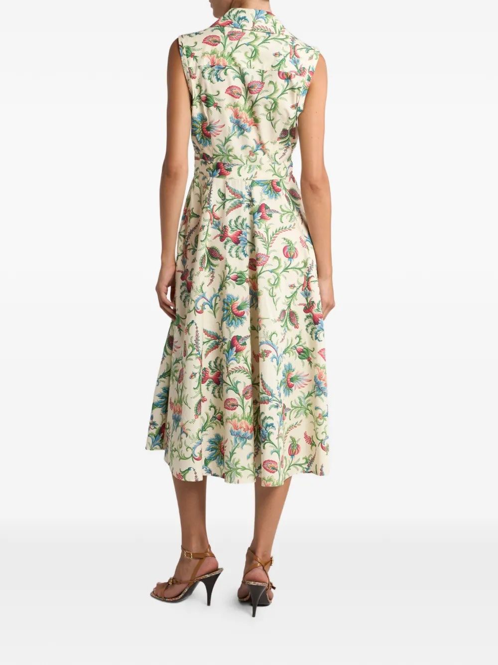 MIDI SLEEVELESS SHIRT DRESS MIDI SLEEVELESS SHIRT DRESS