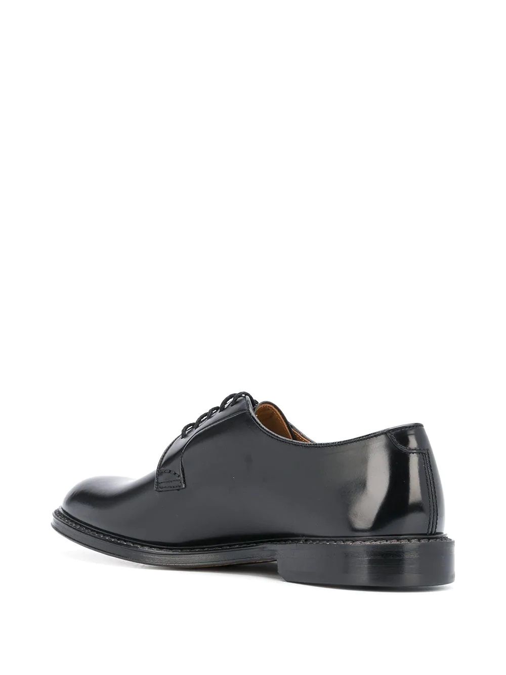  Doucal's Men's Derby Shoes Men's black leather Derby shoes by Doucal's. Rounded tip, laces, logo insole. 100% LE.