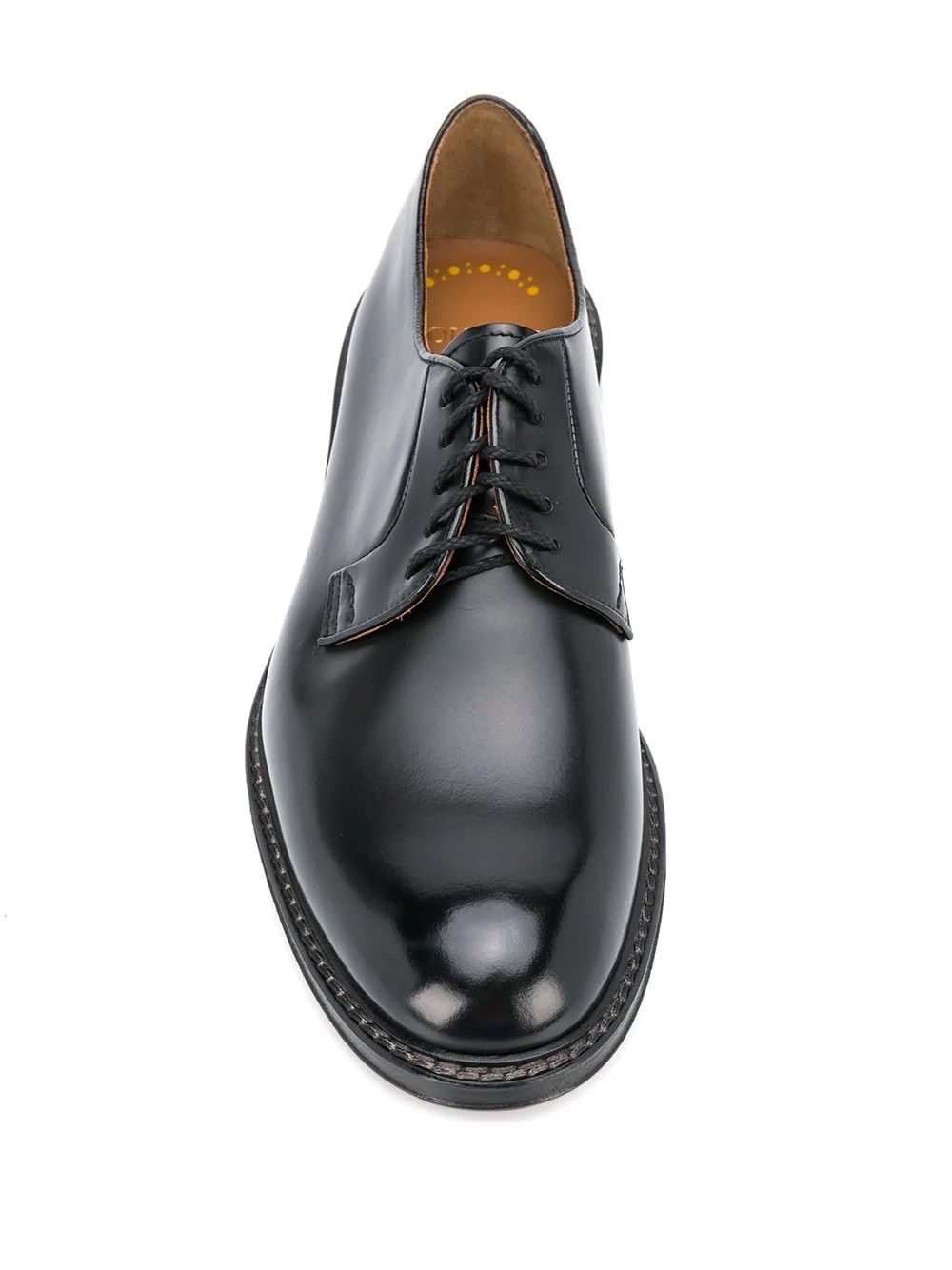  Doucal's Men's Derby Shoes Men's black leather Derby shoes by Doucal's. Rounded tip, laces, logo insole. 100% LE.