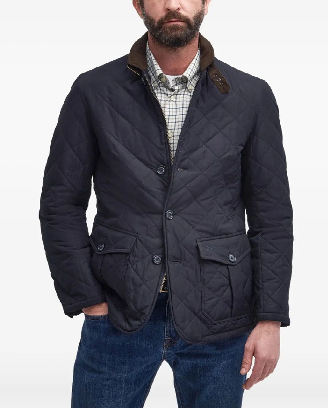 Barbour Men Jacket Quilted Lutz Quilt Barbour Giacca Uomo Quilted Lutz Quilt