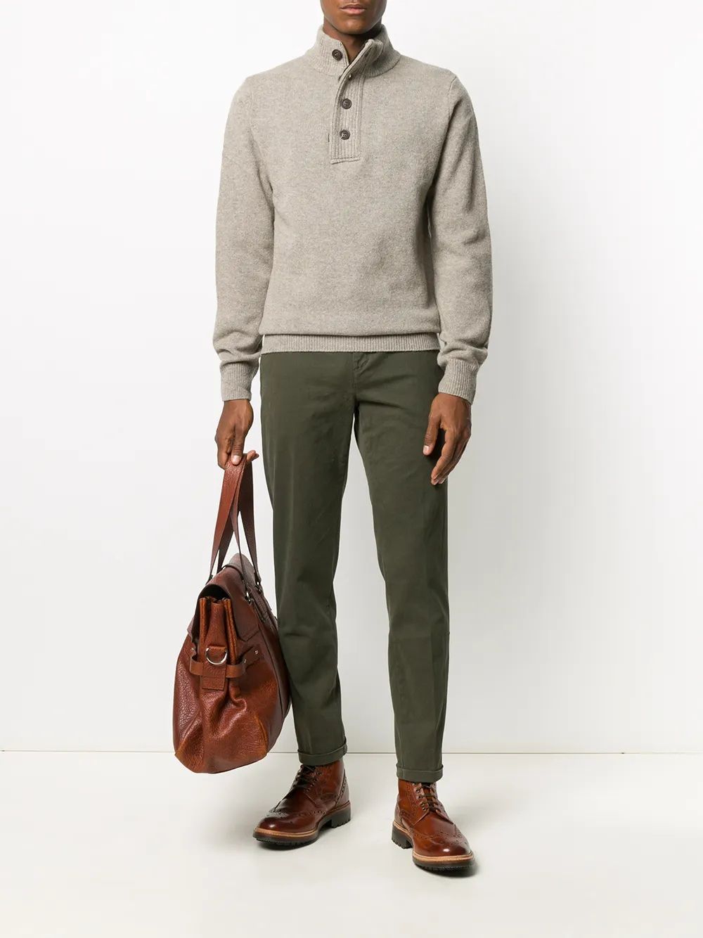 Barbour Men Knitwear Essential Patch Half Zip Barbour Maglieria Uomo Essential Patch Half Zip