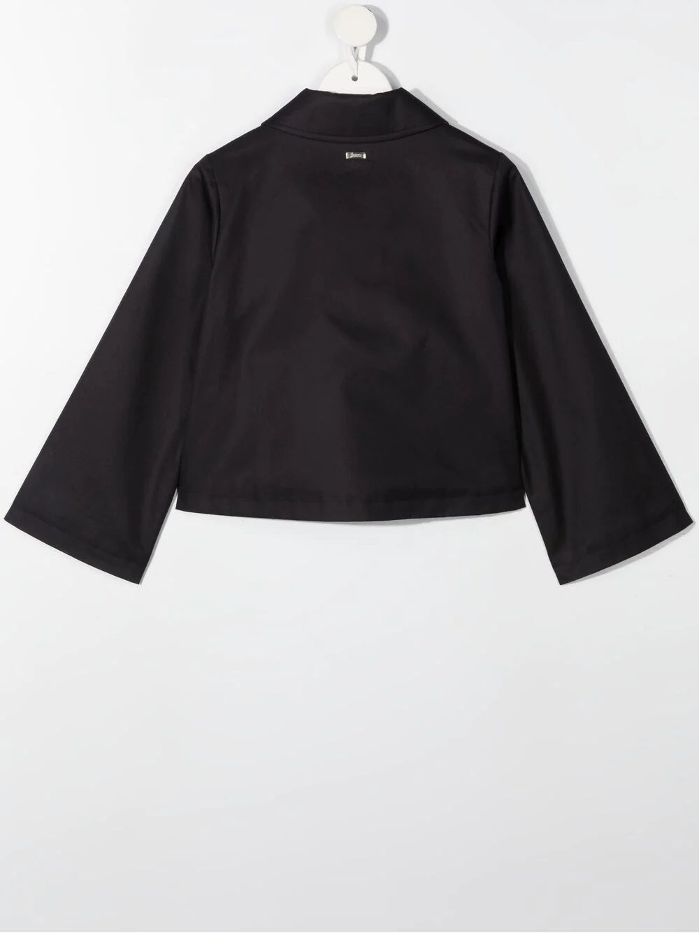 Giacca da bambina di Herno Kids  Elegante giacca nera per bambini di Herno Kids. 100% CO. Maniche lunghe, logo frontale, 2 tasche.