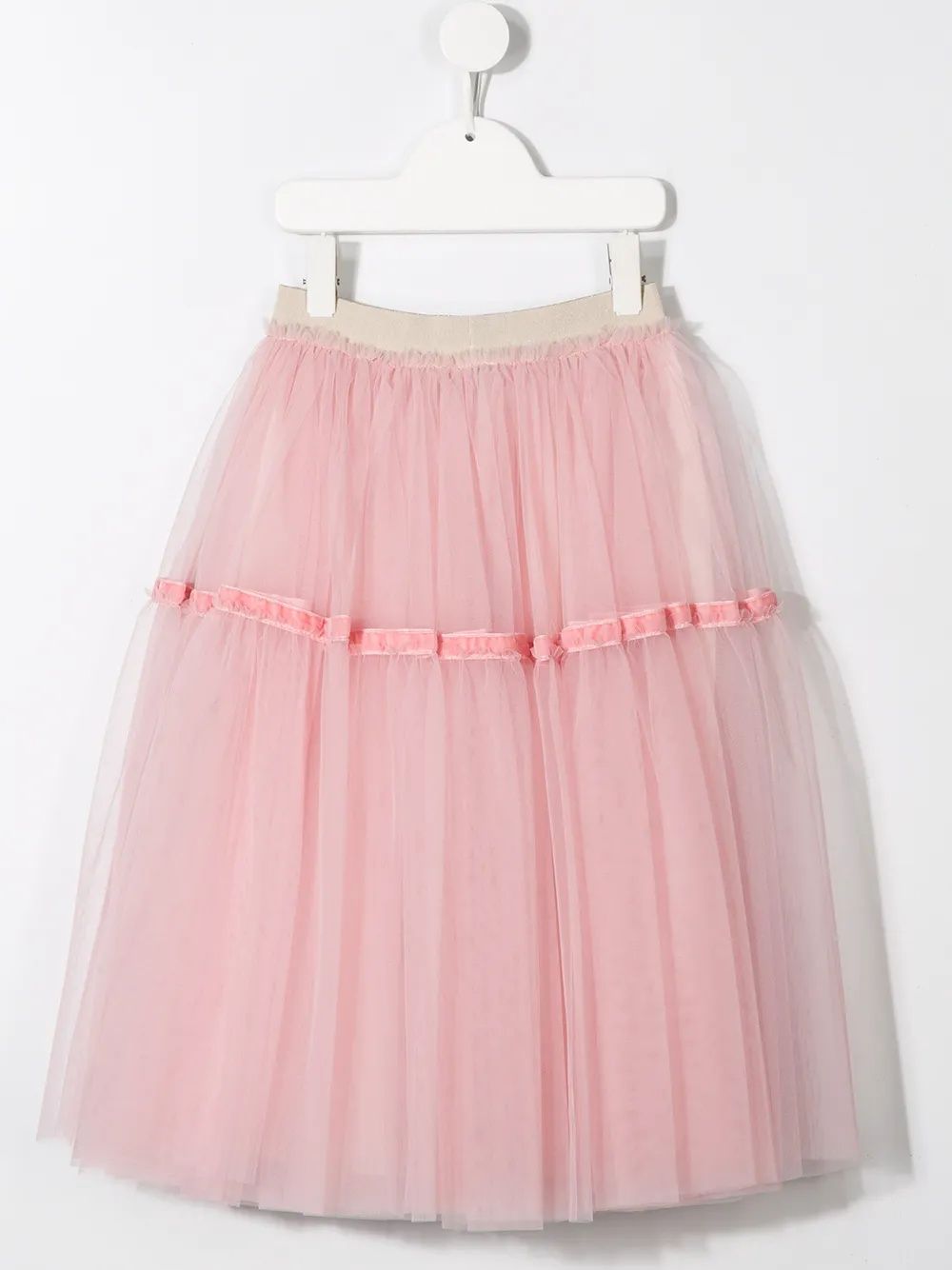 Simonetta Kids Gonna rosa con tulle da Bambina Adorabile gonna rosa con tulle di SIMONETTA KIDS per bambine. Elastico in vita, 100% PA.
