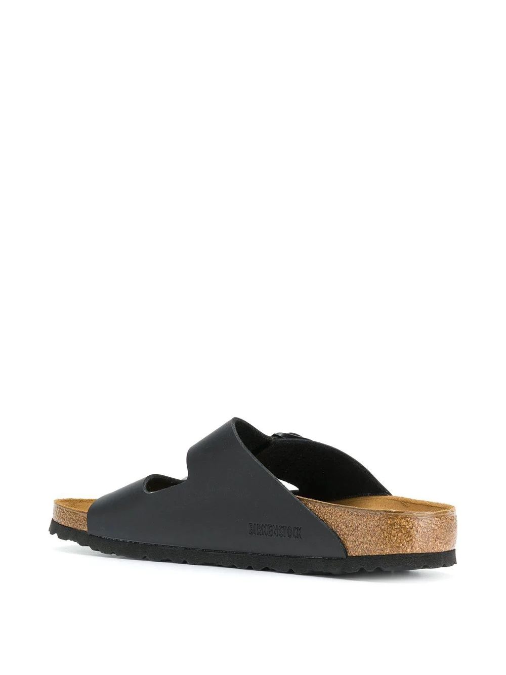 Birkenstock Arizona Sandals  Stylish black leather Birkenstock Arizona sandals w/ buckle for a comfortable fit.