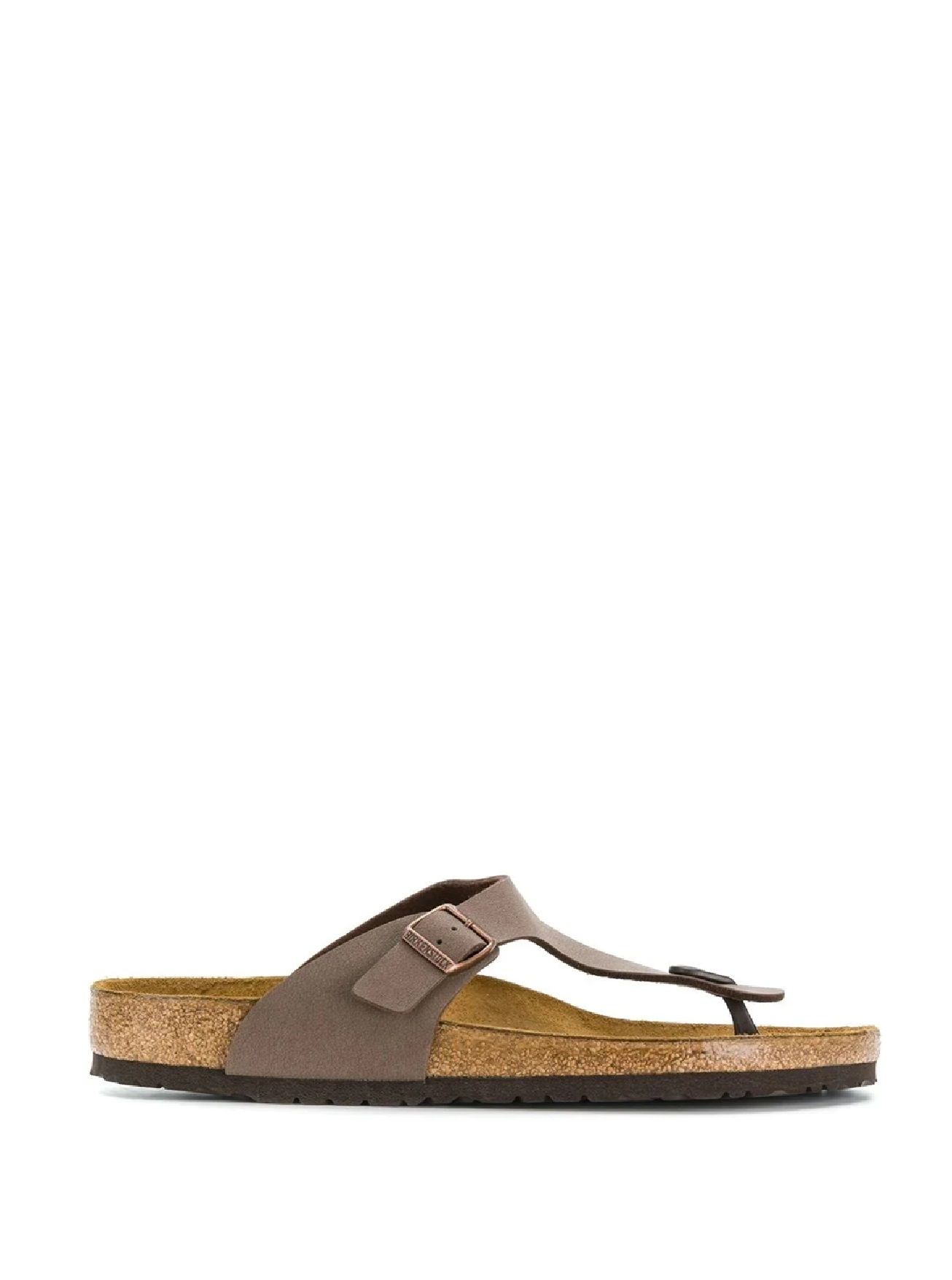 Birkenstock Gizeh Mocca ciabatte  Eleganti e comodi sandali Birkenstock con infradito e diapositive in pelle color moka.