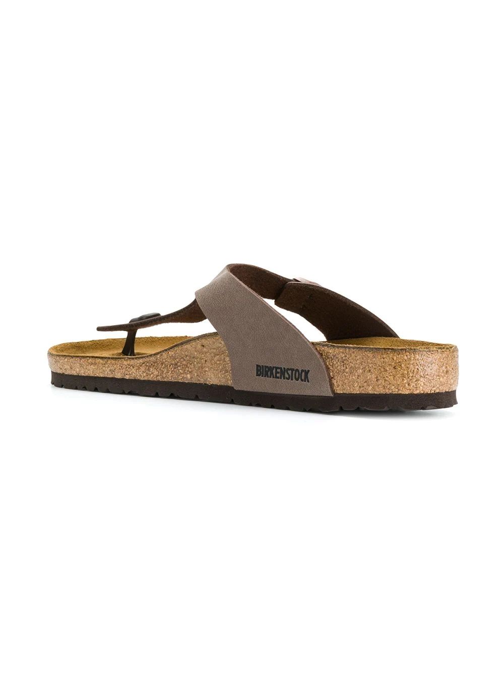 Birkenstock Gizeh Mocca Slides  Stylish and comfortable Birkenstock slides and thong sandals in mocca leather.