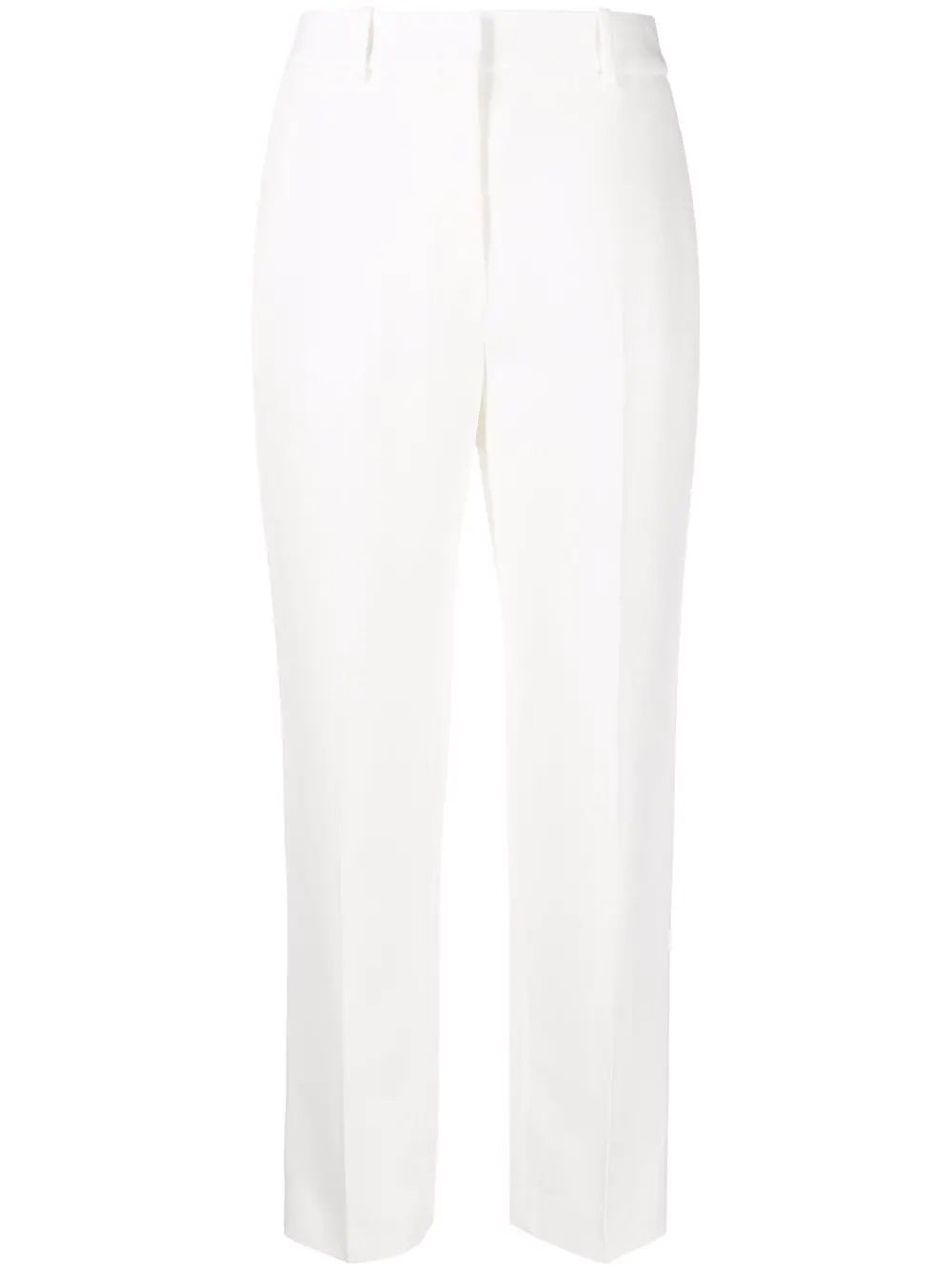 Women's White Slim-Fit Trousers by Ermanno Scervino Slim-fit trousers in white for women by Ermanno Scervino. 51% AC, 49% VI.