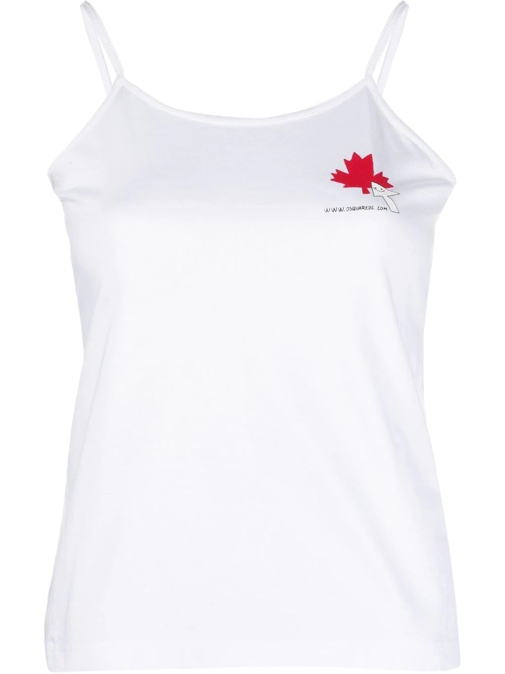 Women's White Dsquared2 Logo Top  Shop Dsquared2 Women's White Logo Top crafted from 100% CO. Perfect for any occasion.