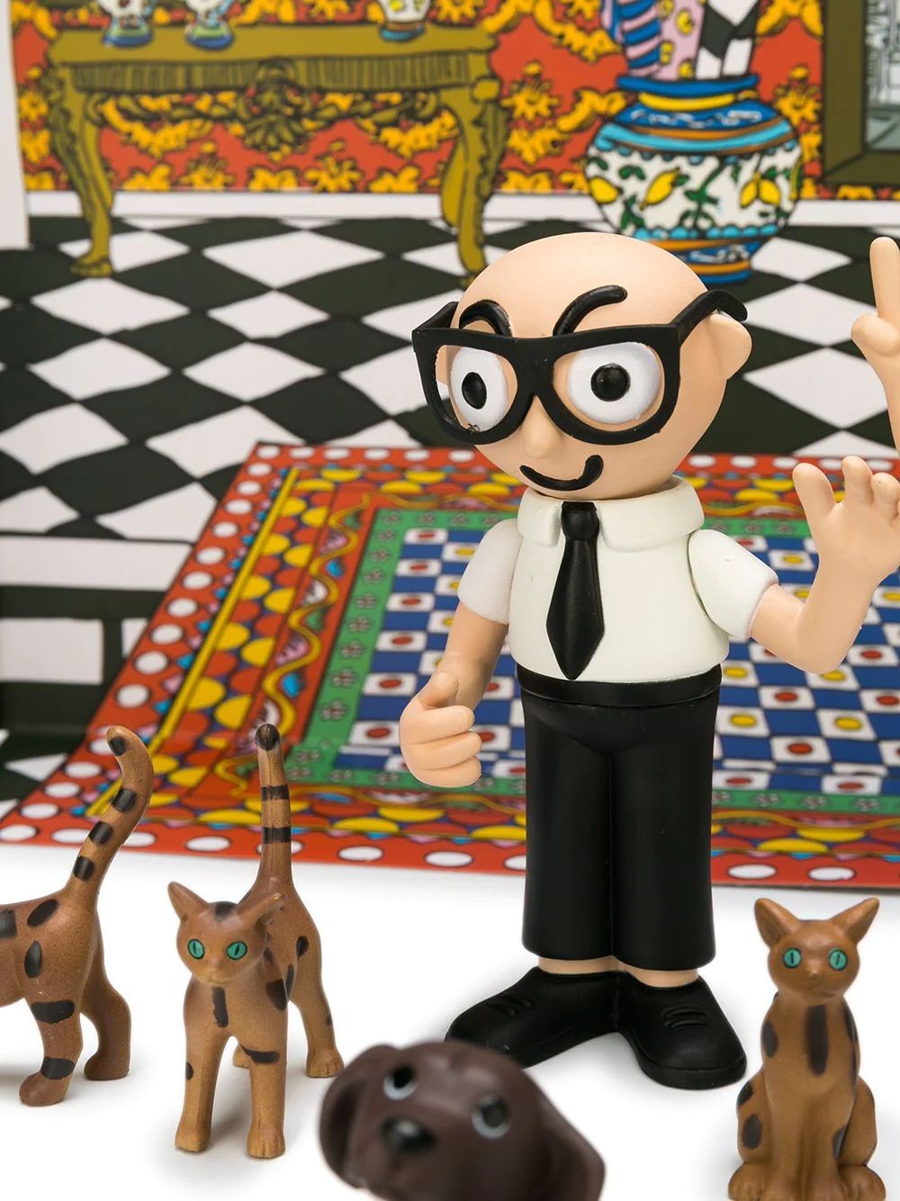 DOLCE&GABBANA KIDS Famiglia Giocattoli per Ragazze - 9 Giocattoli Negozio Dolce&Gabbana KIDS Family Toys for Girls - 9 giocattoli in 100% acrilico. Signori designer e animali in multicolore.