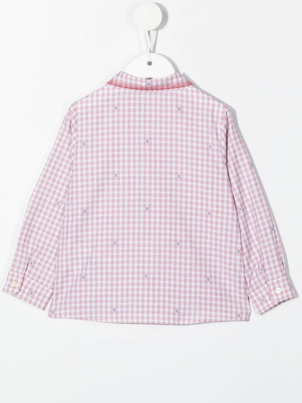 Gucci Kids Shirt Shop Gucci Kids Shirt for Boys: Checked pattern, long sleeves, frontal closure with buttons, embroidery with all-over logo.