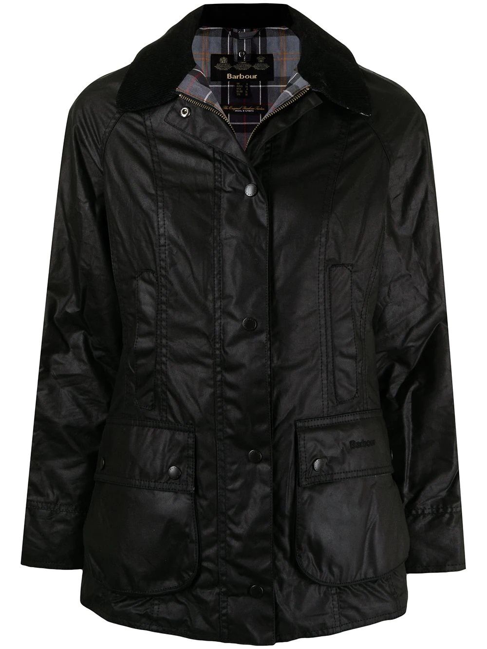 Women's BARBOUR Black Down Jacket  Stay warm & stylish with Barbour's black down jacket. 100% CO for superior comfort.