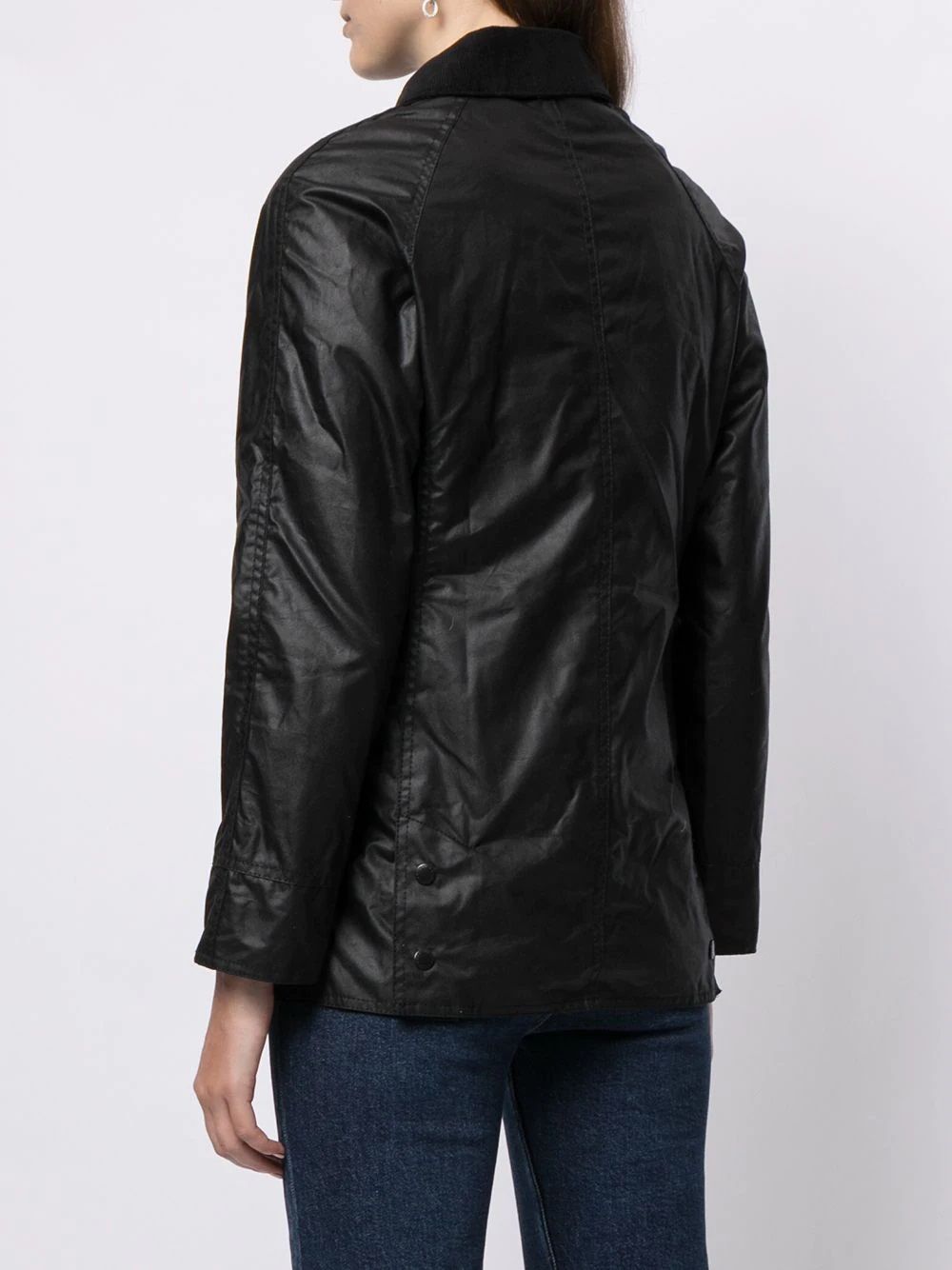 Women's BARBOUR Black Down Jacket  Stay warm & stylish with Barbour's black down jacket. 100% CO for superior comfort.