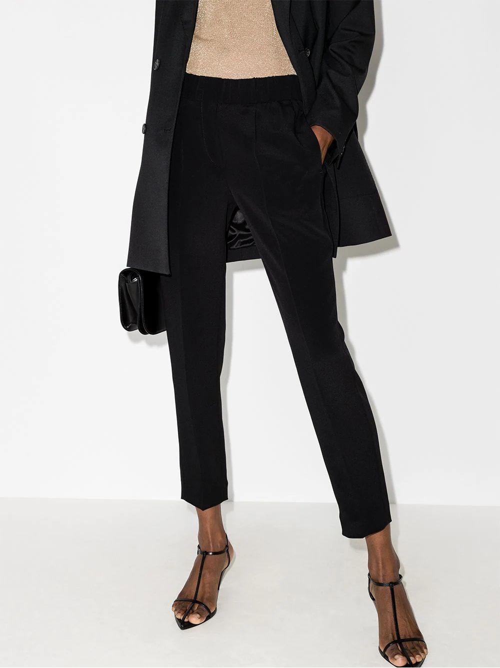 Women's Brunello Cucinelli Black Trousers Elegant black trousers by Brunello Cucinelli. Crafted in a blend of acetate and silk.