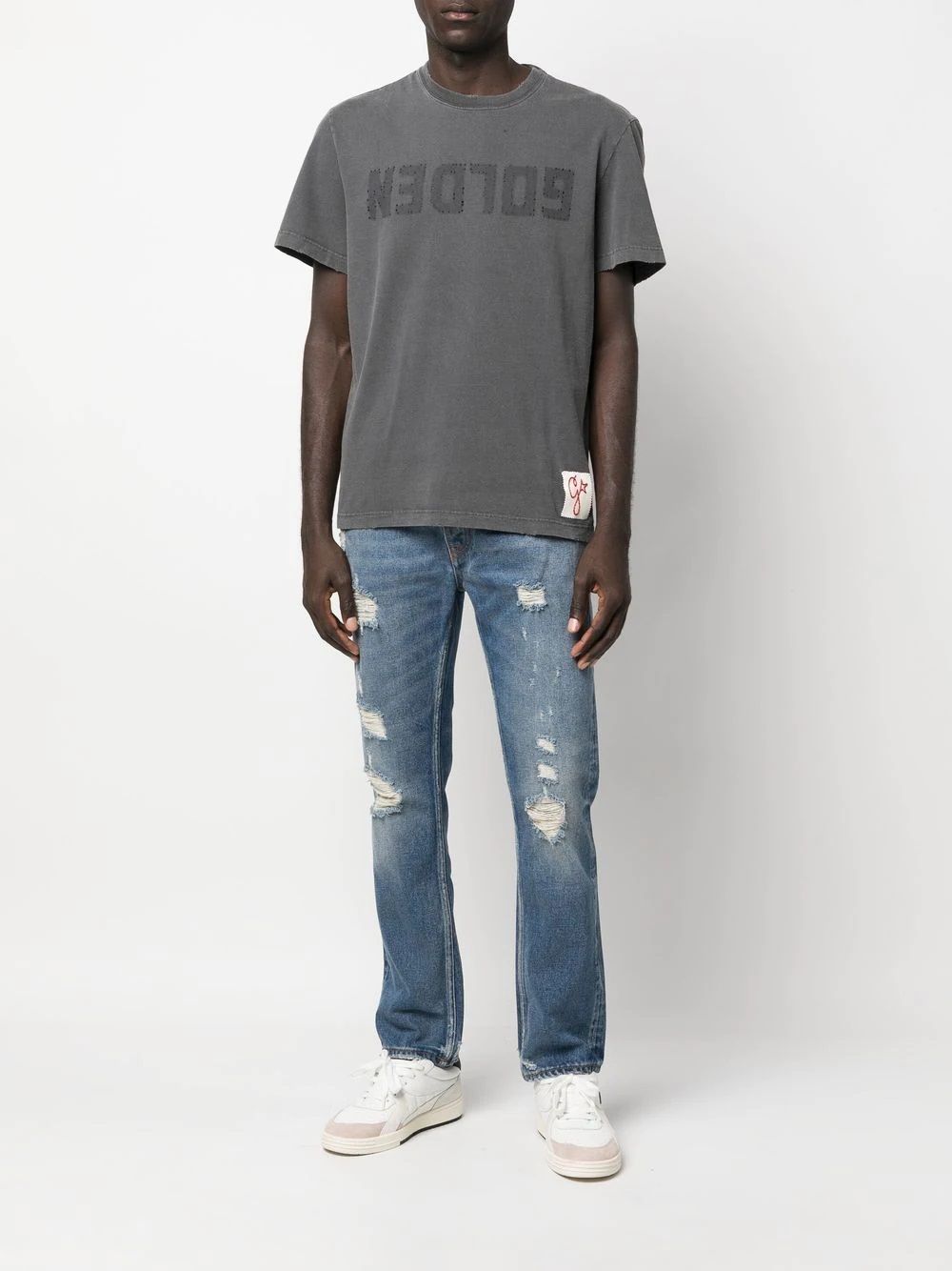 Men's Grey T-Shirt by Golden Goose DB  Men's timeless t-shirt by Golden Goose DB. 100% cotton for lightweight, breathable comfort. Easy to pair with any outfit.