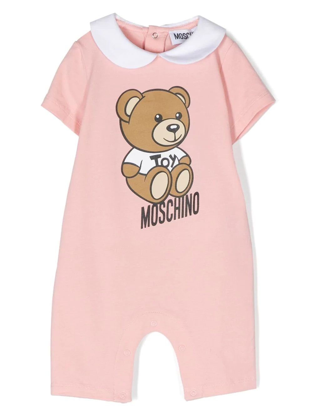 MOSCHINO KIDS Romper for girl Adorable Pink Cotton Romper for Boys by MOSCHINO KIDS - Perfect for Playtime!
