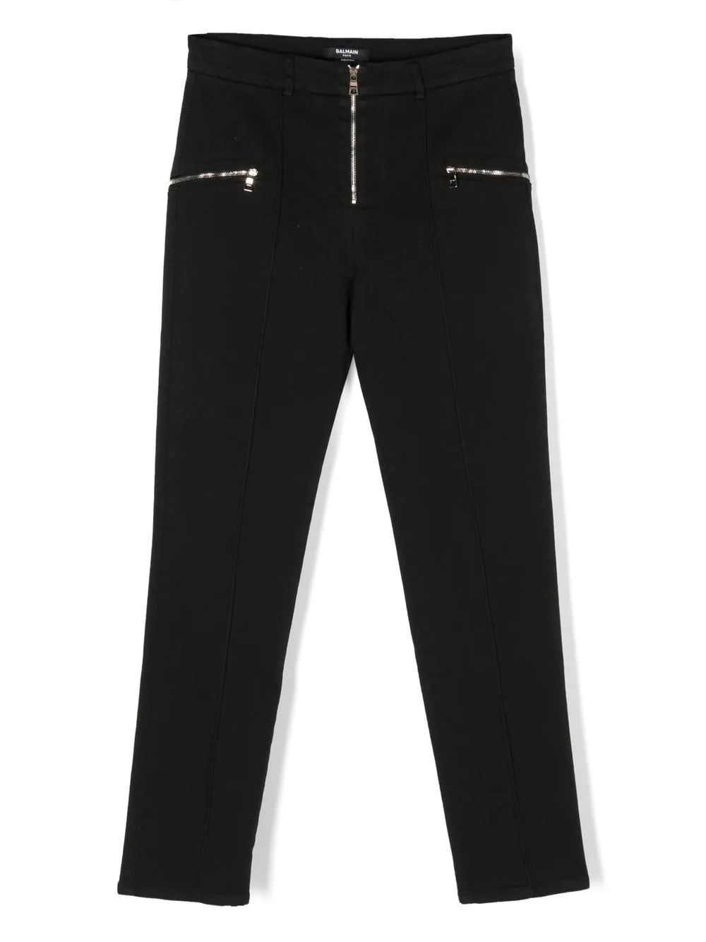 BALMAIN KIDS Trousers for Girls Stylish black trousers for girls by BALMAIN KIDS. Front hinge and made with high-quality CO, MODAL, and EA materials.
