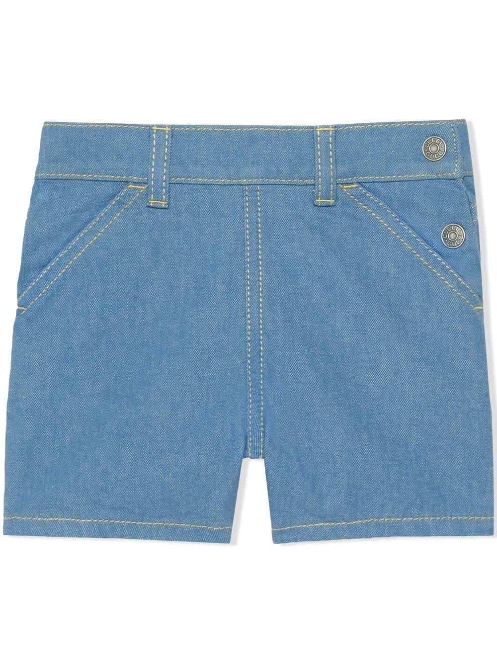 GUCCI KIDS Denim Shorts Stylish GUCCI KIDS Denim Bermuda Shorts for Boys - 100% CO