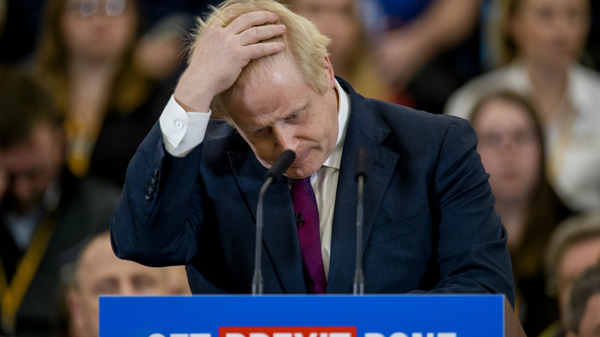 Boris Johnson handeninhaar