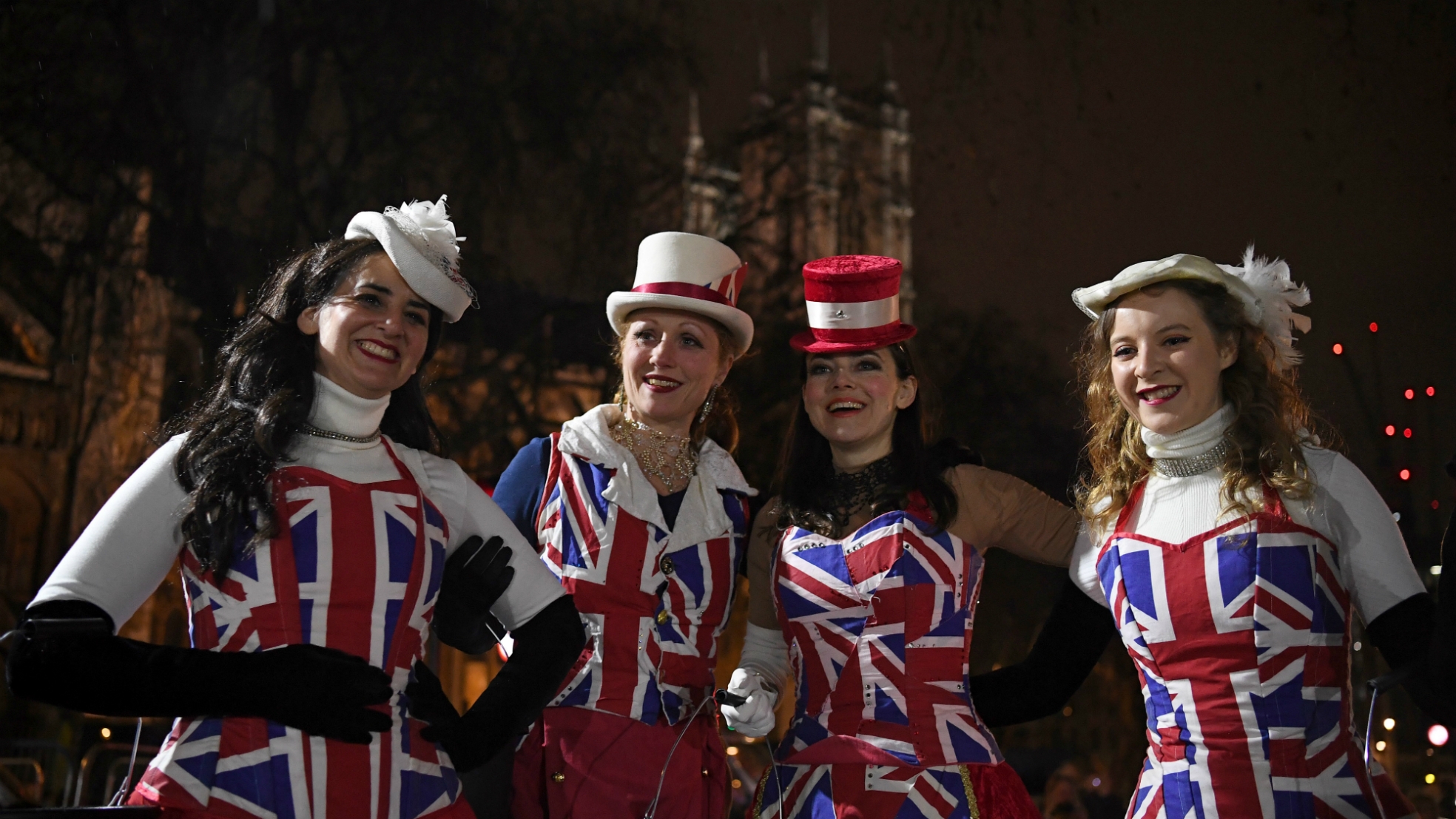 Brexit Day verklededames