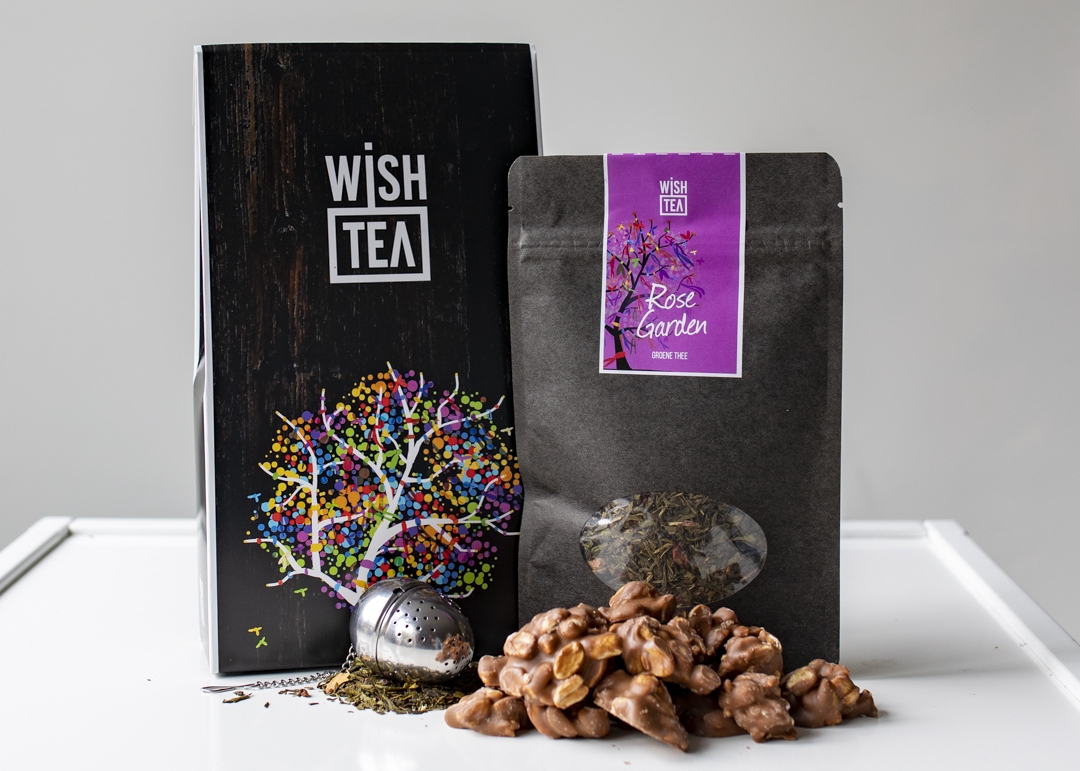 Cadeaubox pindarotsjes Wish Tea thee pesten