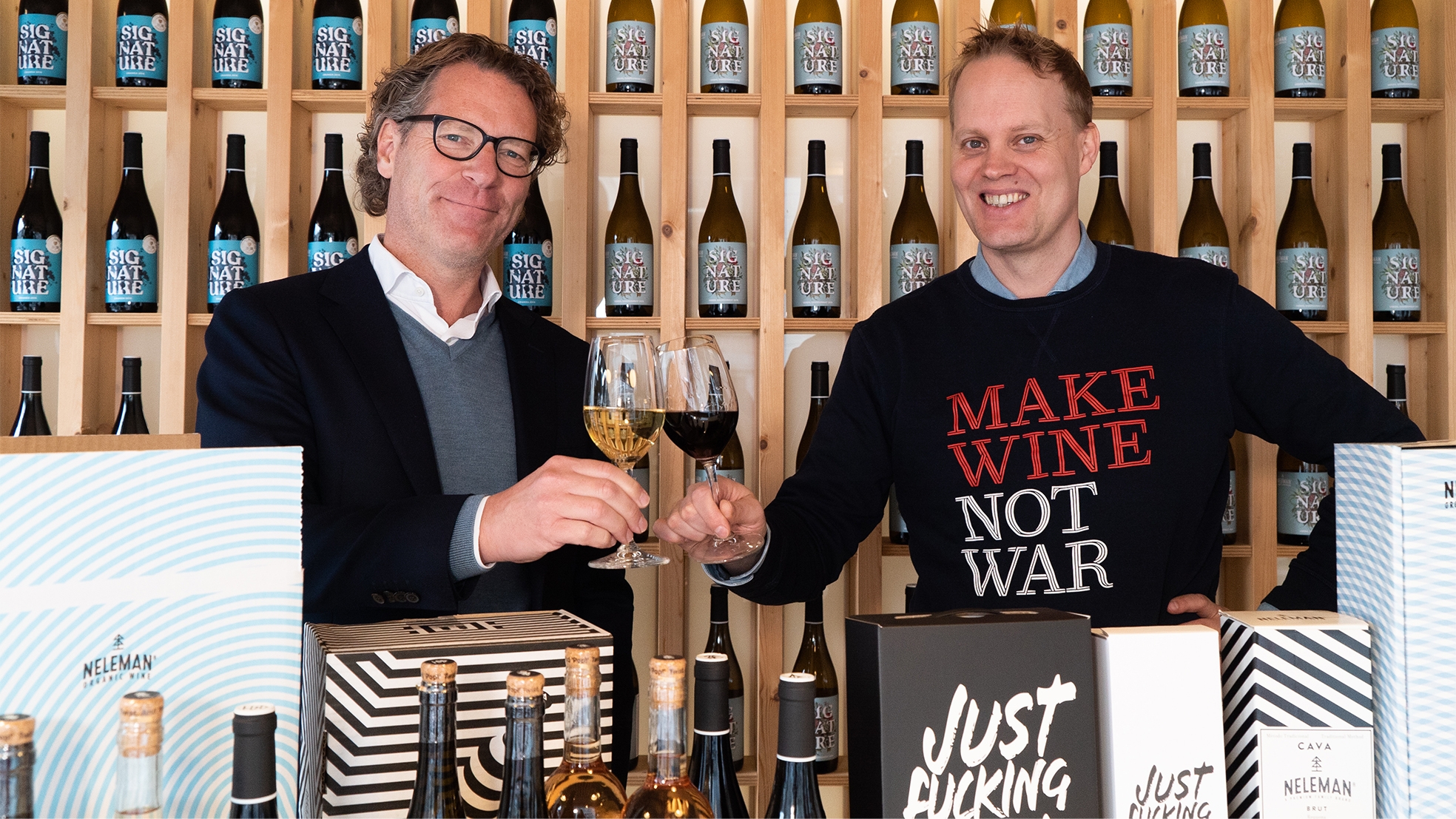 Derrick Neleman Gerard proost wijn