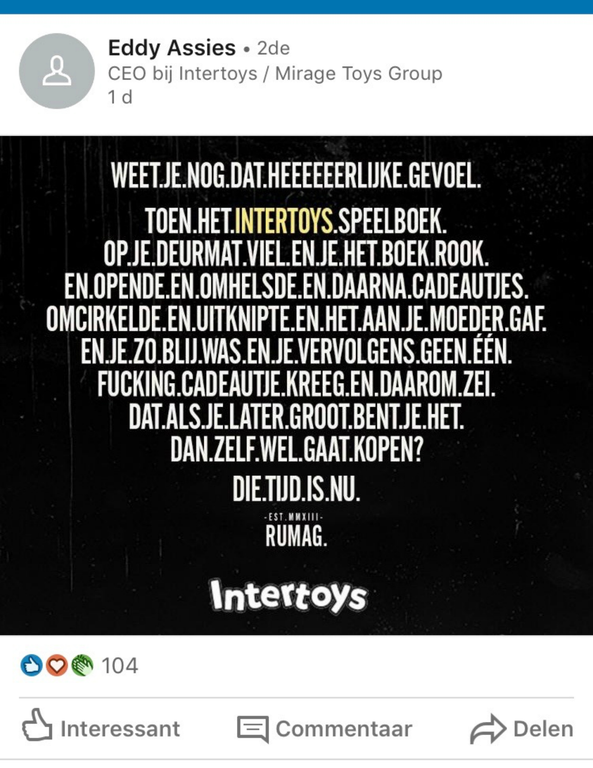 Eddy Assies socialpost