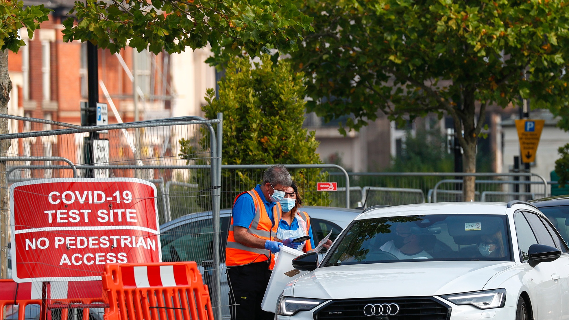 Leicester corona auto testplaats