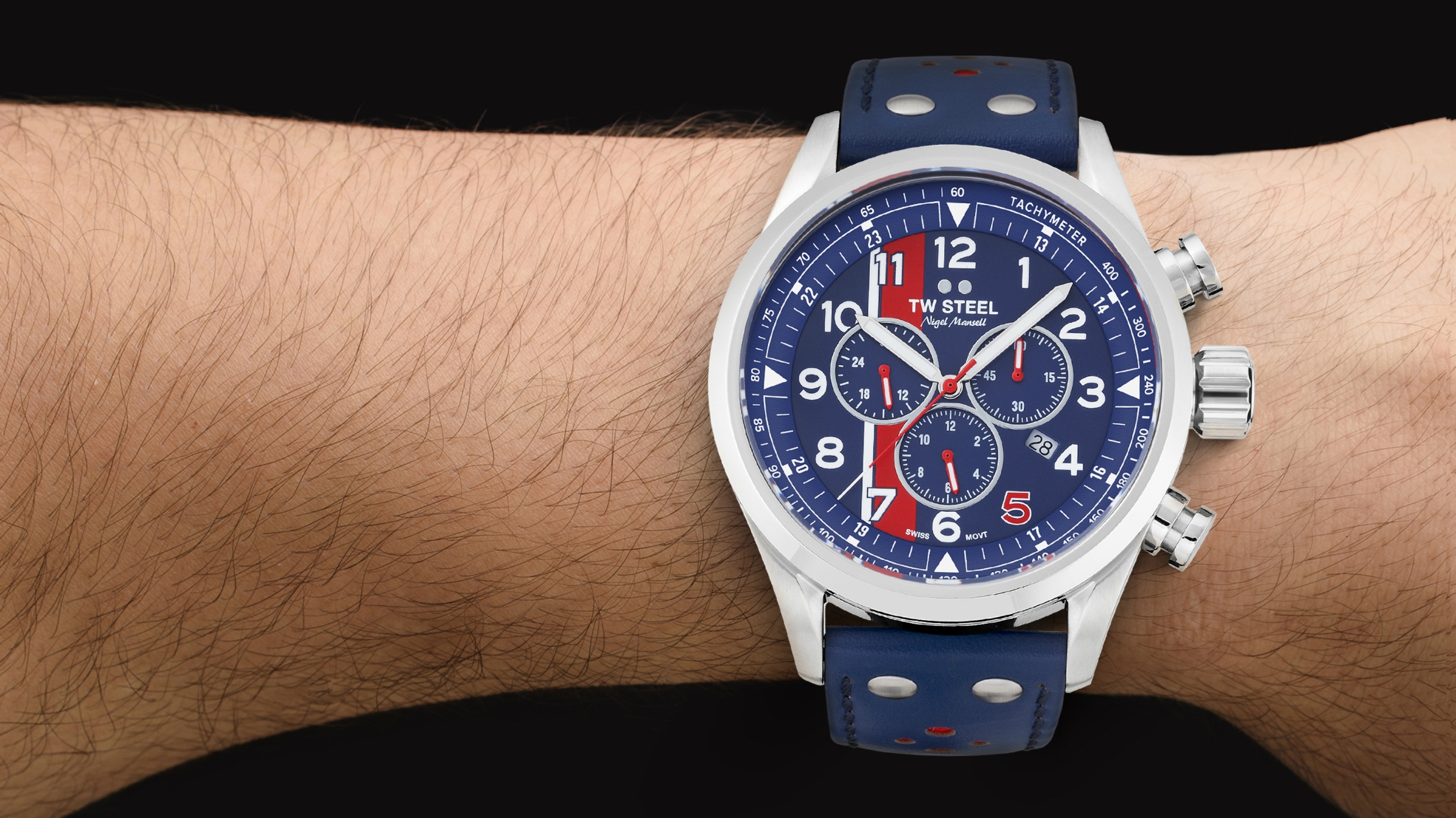 TW Steel horloge voorbeeld Nigel Mansell