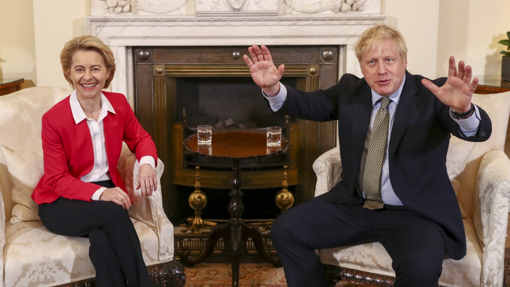 Vonder Leyen Johnson Downingstreet Brexit