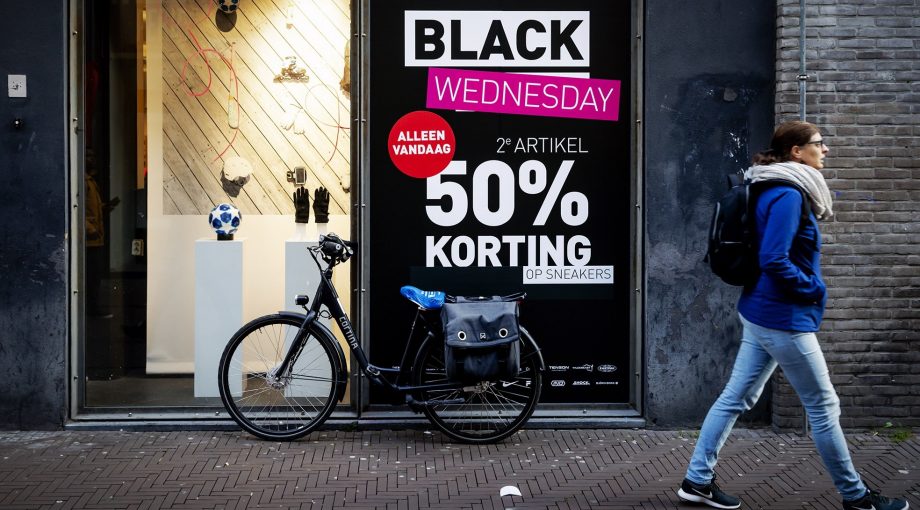 Black Friday winkelstraat