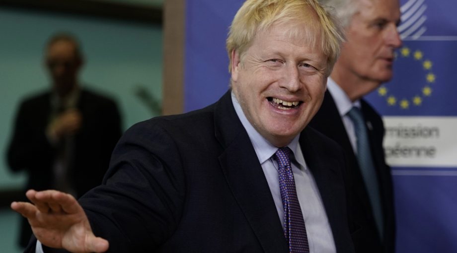 Boris Johnson Barnier EU Brexit