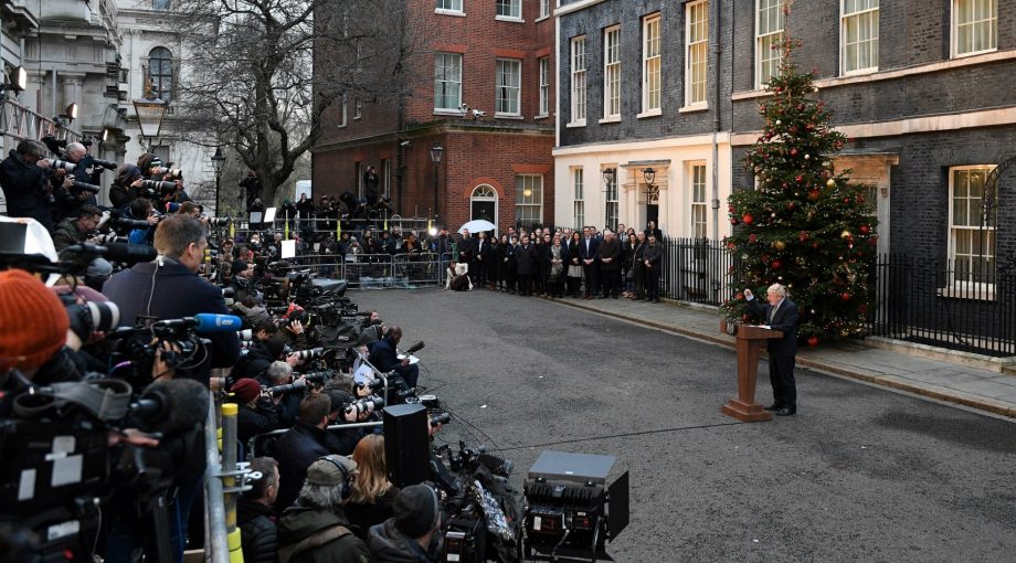 Boris Johnson winst Downingstreet10