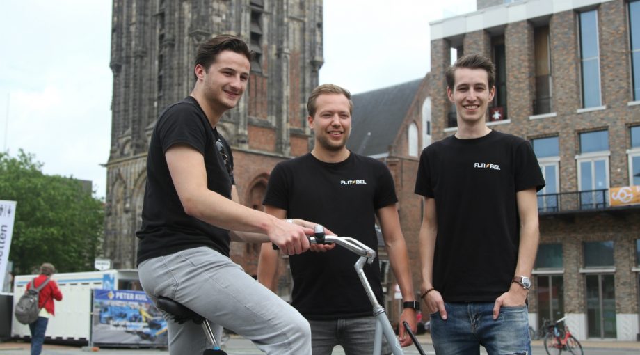 Flitsbel led verlichting groningen fiets innovatie student company