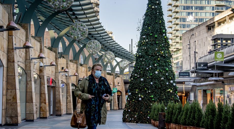 Rotterdam Koopgoot kerstboom mondkapje
