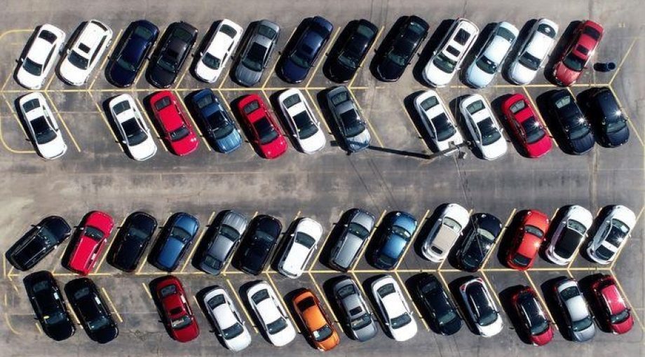 Auto parkeerplaats voorraad