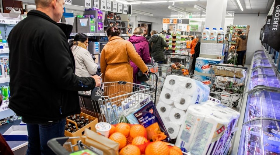 Boodschappen kassa winkel supermarkt