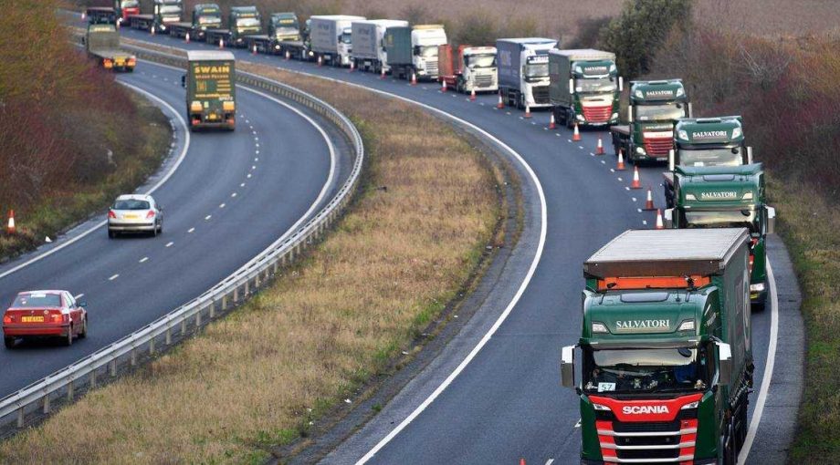 Brexit vrachtwagens file haven engeland