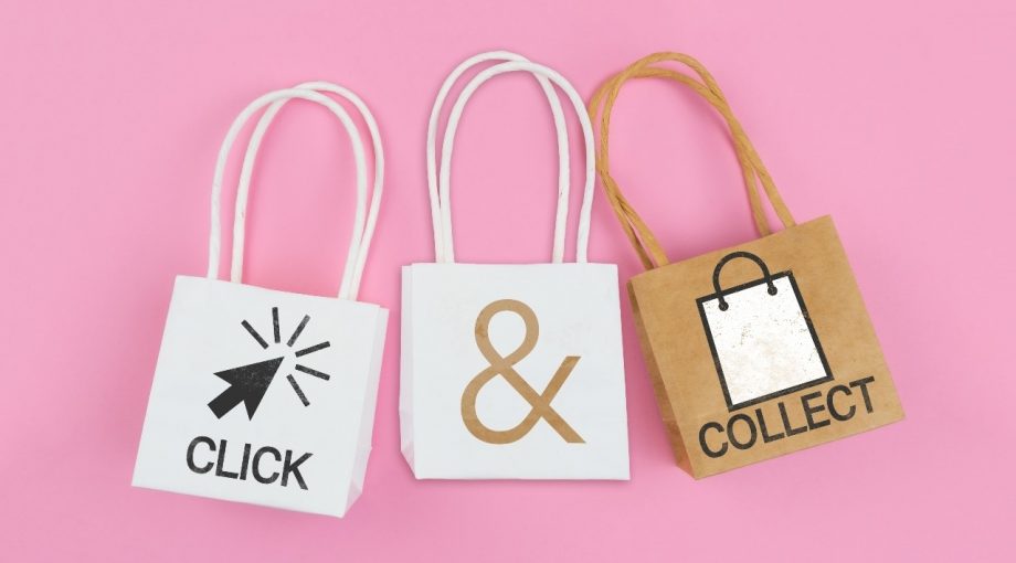 Click and collect tasjes lockdown coronacrisis winkelstraat