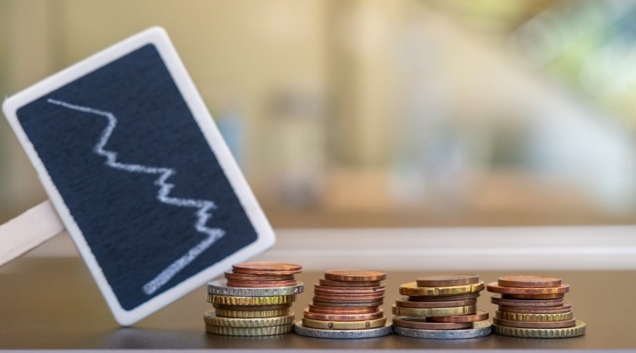 Economie munten grafiek coronacrisis