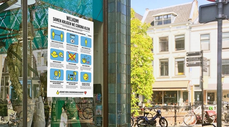 Etalage coronaposter actie drost LR