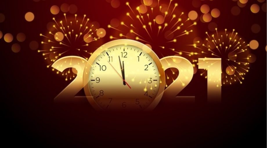 Gelukkig nieuwjaar vuurwerk 2021